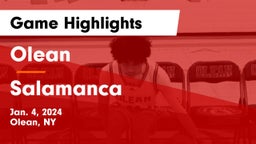 Olean  vs Salamanca  Game Highlights - Jan. 4, 2024