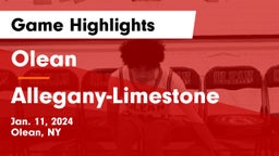 Olean  vs Allegany-Limestone  Game Highlights - Jan. 11, 2024