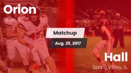 Matchup: Orion  vs. Hall  2017