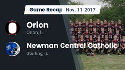 Recap: Orion  vs. Newman Central Catholic  2017