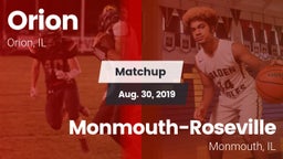 Matchup: Orion  vs. Monmouth-Roseville  2019