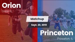 Matchup: Orion  vs. Princeton  2019