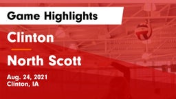 Clinton  vs North Scott  Game Highlights - Aug. 24, 2021