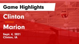 Clinton  vs Marion  Game Highlights - Sept. 4, 2021