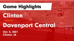 Clinton  vs Davenport Central  Game Highlights - Oct. 5, 2021