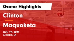 Clinton  vs Maquoketa  Game Highlights - Oct. 19, 2021