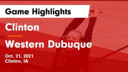 Clinton  vs Western Dubuque  Game Highlights - Oct. 21, 2021
