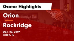 Orion  vs Rockridge Game Highlights - Dec. 20, 2019