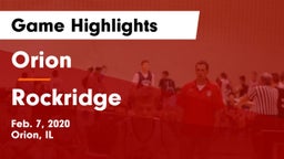 Orion  vs Rockridge Game Highlights - Feb. 7, 2020