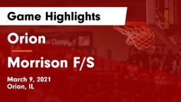 Orion  vs Morrison F/S Game Highlights - March 9, 2021