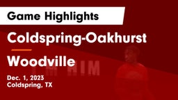 Coldspring-Oakhurst  vs Woodville  Game Highlights - Dec. 1, 2023