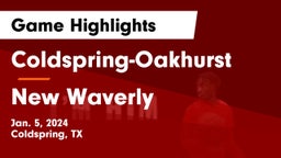 Coldspring-Oakhurst  vs New Waverly  Game Highlights - Jan. 5, 2024