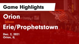 Orion  vs Erie/Prophetstown Game Highlights - Dec. 2, 2021