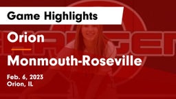 Orion  vs Monmouth-Roseville  Game Highlights - Feb. 6, 2023