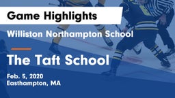 Williston Northampton School vs The Taft School Game Highlights - Feb. 5, 2020