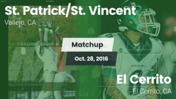 Matchup: St. Patrick/St. vs. El Cerrito  2016