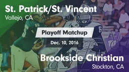 Matchup: St. Patrick/St. vs. Brookside Christian  2016