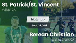 Matchup: St. Patrick/St. vs. Berean Christian  2017