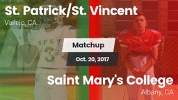 Matchup: St. Patrick/St. vs. Saint Mary's College  2017
