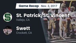 Recap: St. Patrick/St. Vincent  vs. Swett  2017