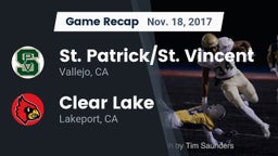 Recap: St. Patrick/St. Vincent  vs. Clear Lake  2017