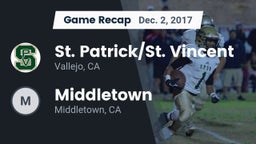 Recap: St. Patrick/St. Vincent  vs. Middletown  2017