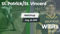 Matchup: St. Patrick/St. vs. Willits  2018