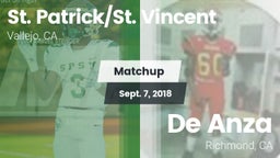 Matchup: St. Patrick/St. vs. De Anza  2018