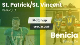 Matchup: St. Patrick/St. vs. Benicia  2018