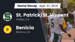 Recap: St. Patrick/St. Vincent  vs. Benicia  2018