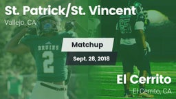 Matchup: St. Patrick/St. vs. El Cerrito  2018
