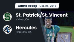 Recap: St. Patrick/St. Vincent  vs. Hercules  2018