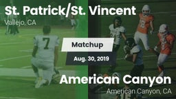 Matchup: St. Patrick/St. vs. American Canyon  2019