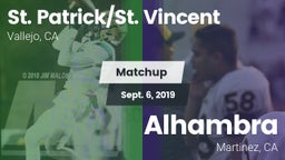 Matchup: St. Patrick/St. vs. Alhambra  2019