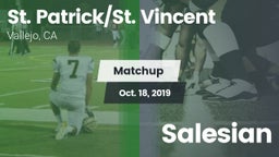 Matchup: St. Patrick/St. vs. Salesian  2019
