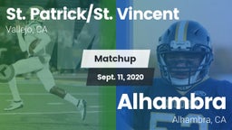 Matchup: St. Patrick/St. vs. Alhambra  2020