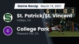 Recap: St. Patrick/St. Vincent  vs. College Park  2021