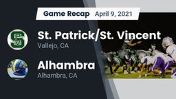 Recap: St. Patrick/St. Vincent  vs. Alhambra  2021