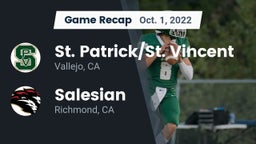 Recap: St. Patrick/St. Vincent  vs. Salesian  2022