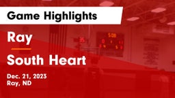 Ray  vs South Heart  Game Highlights - Dec. 21, 2023