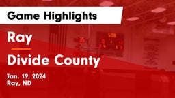 Ray  vs Divide County  Game Highlights - Jan. 19, 2024