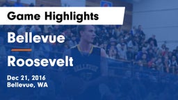 Bellevue  vs Roosevelt  Game Highlights - Dec 21, 2016