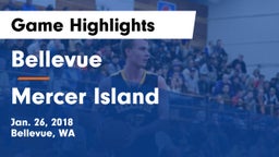 Bellevue  vs Mercer Island  Game Highlights - Jan. 26, 2018