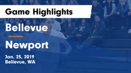 Bellevue  vs Newport Game Highlights - Jan. 25, 2019