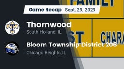 Recap: Thornwood  vs. Bloom Township  District 206 2023