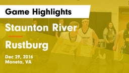 Staunton River  vs Rustburg  Game Highlights - Dec 29, 2016