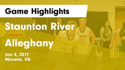 Staunton River  vs Alleghany  Game Highlights - Jan 4, 2017