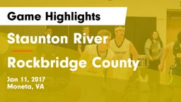Staunton River  vs Rockbridge County  Game Highlights - Jan 11, 2017