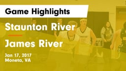 Staunton River  vs James River Game Highlights - Jan 17, 2017