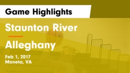 Staunton River  vs Alleghany  Game Highlights - Feb 1, 2017